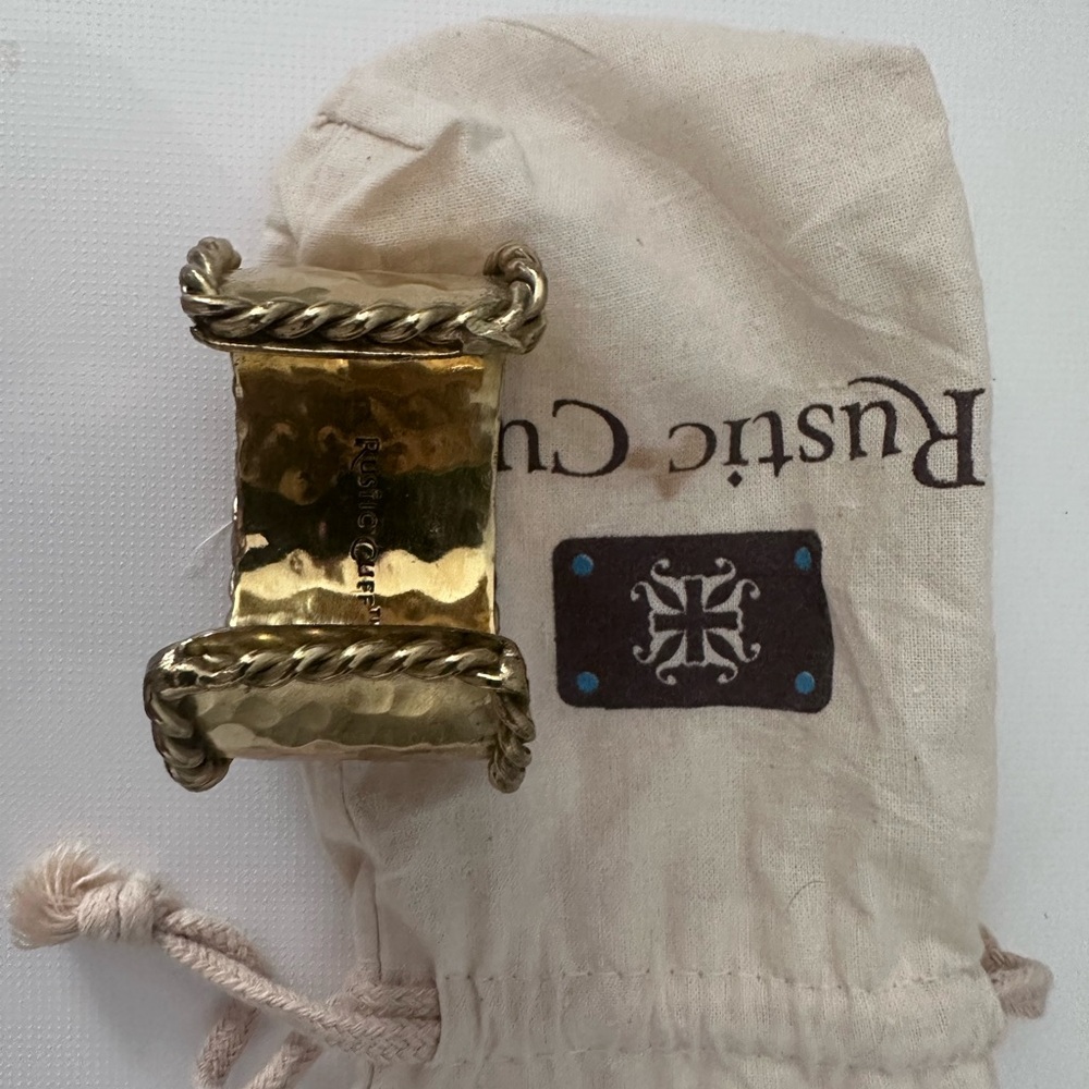 Gold Rope Rustic Cuff - Picture 6 of 6